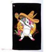 Cinco De Mayo Dabbing Unicorn Golf Towel thumb 0