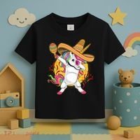 Cinco De Mayo Dabbing Unicorn Toddler T-Shirt thumb 3