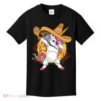 Cinco De Mayo Dabbing Unicorn Kids T-Shirt thumb 0