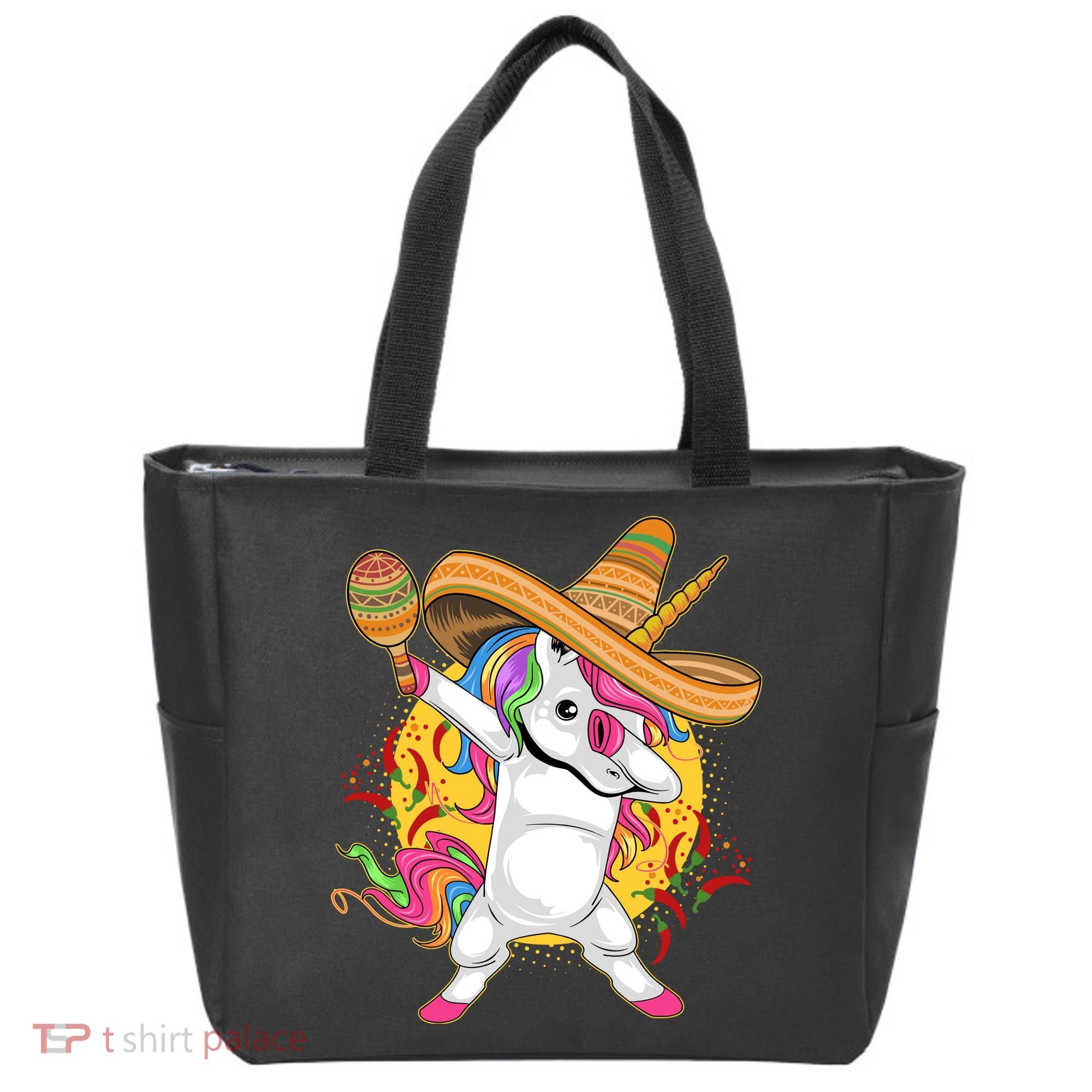 Cinco De Mayo Dabbing Unicorn Tote Bag