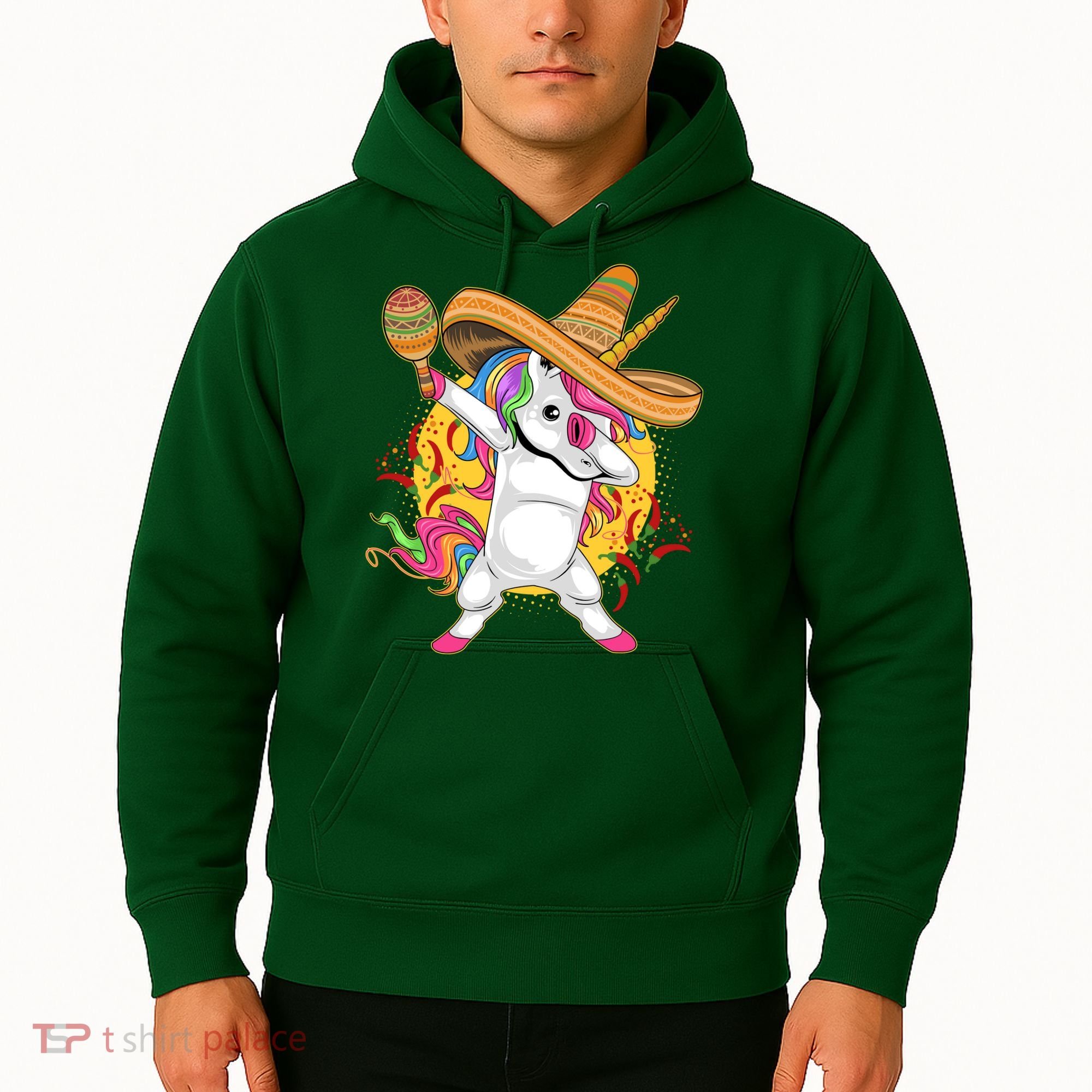 Cinco De Mayo Dabbing Unicorn Hoodie