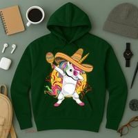 Cinco De Mayo Dabbing Unicorn Hoodie thumb 3