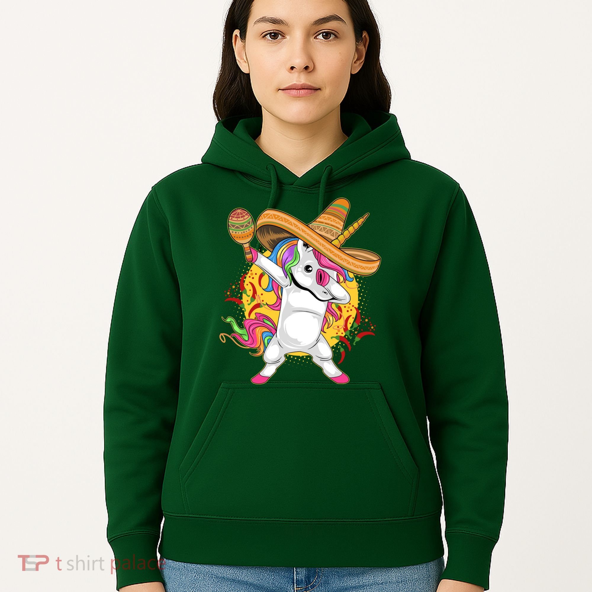 Cinco De Mayo Dabbing Unicorn Hoodie