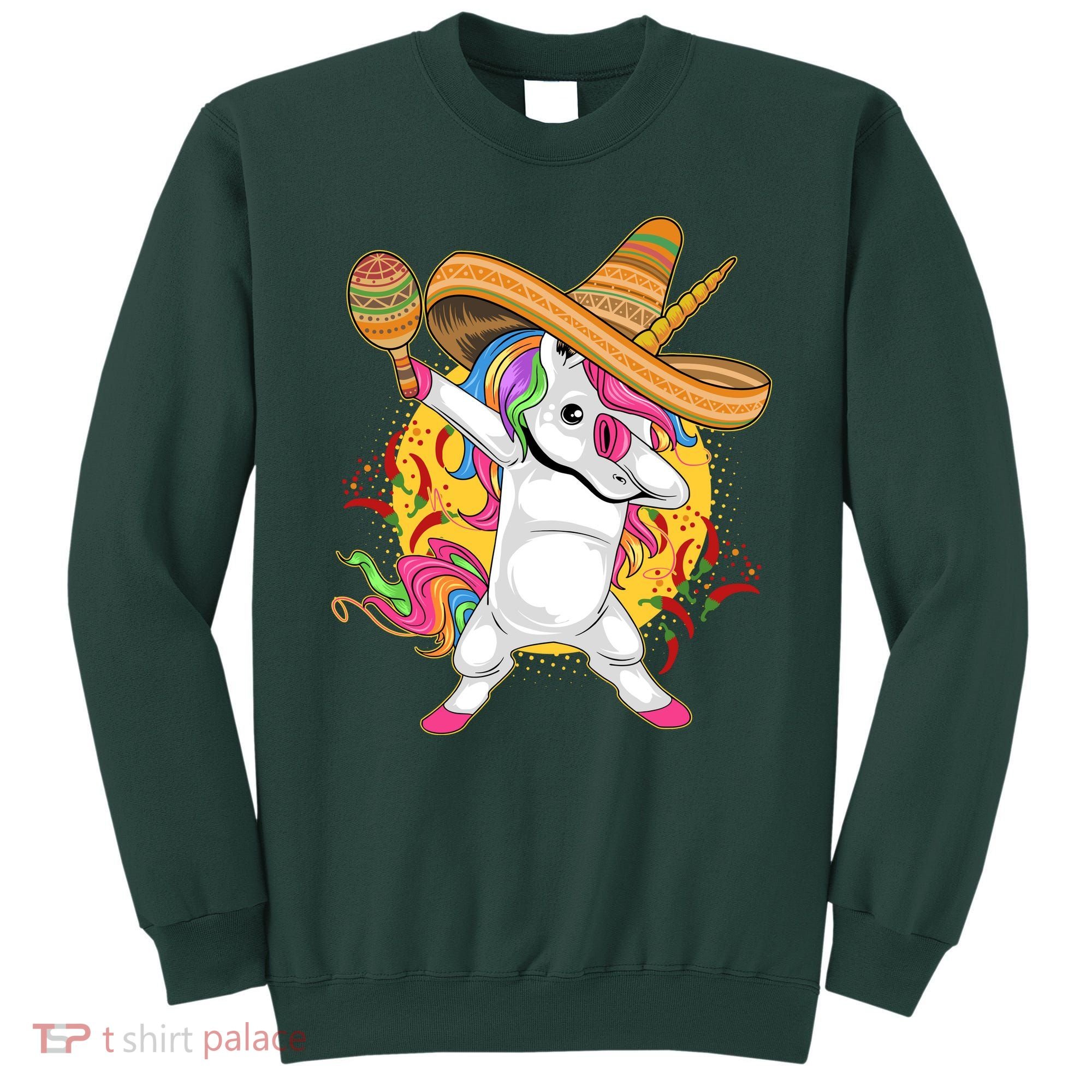 Cinco De Mayo Dabbing Unicorn Sweatshirt