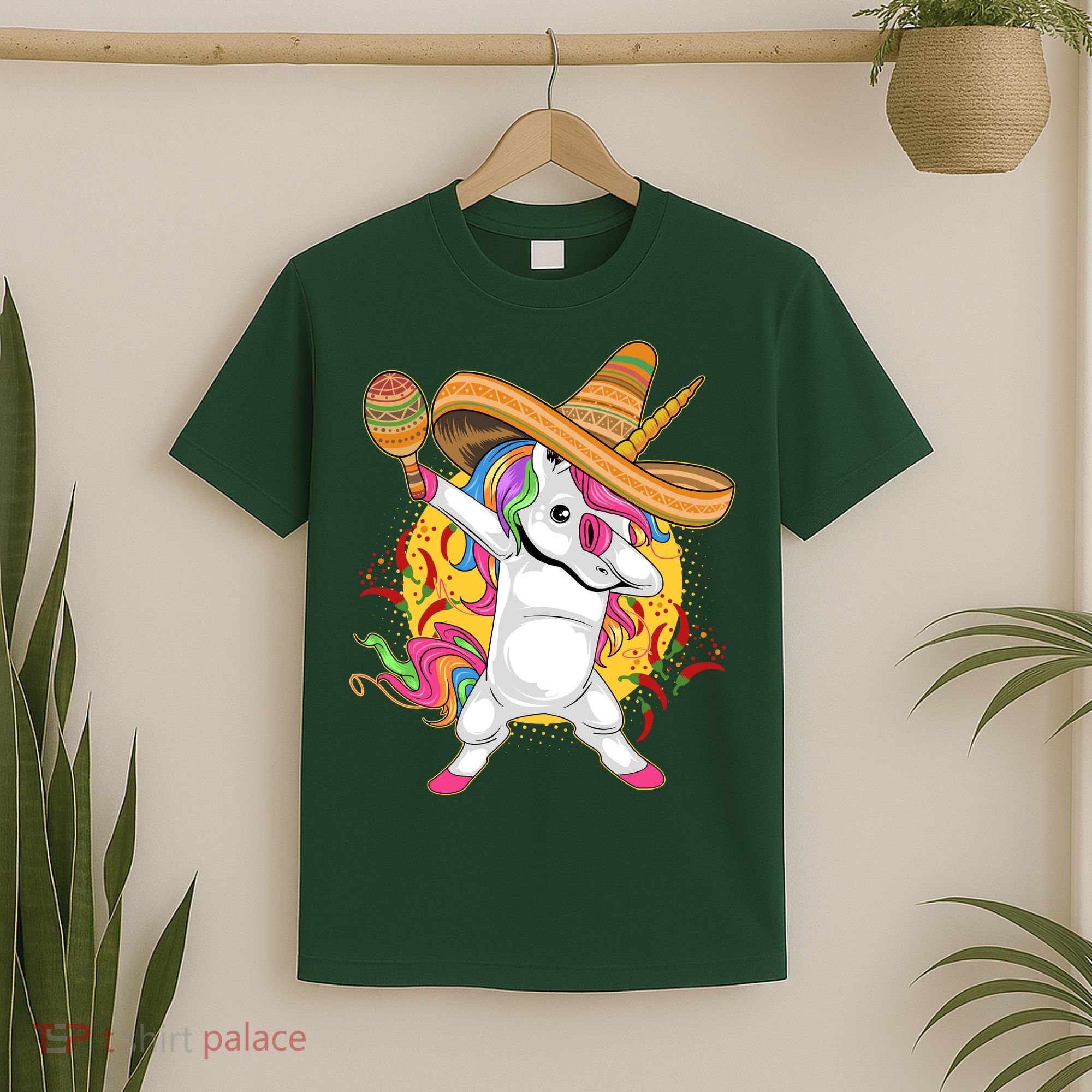 Cinco De Mayo Dabbing Unicorn T-Shirt