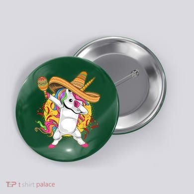 Cinco De Mayo Dabbing Unicorn Button