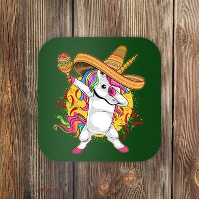 Cinco De Mayo Dabbing Unicorn Coaster