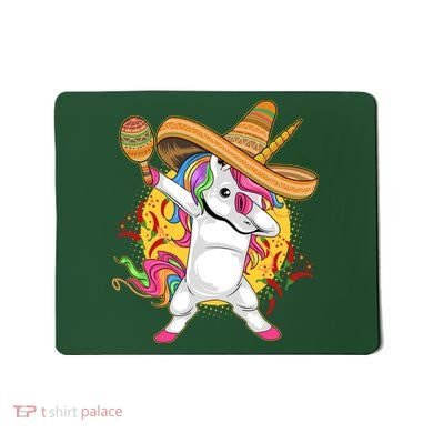 Cinco De Mayo Dabbing Unicorn Mousepad