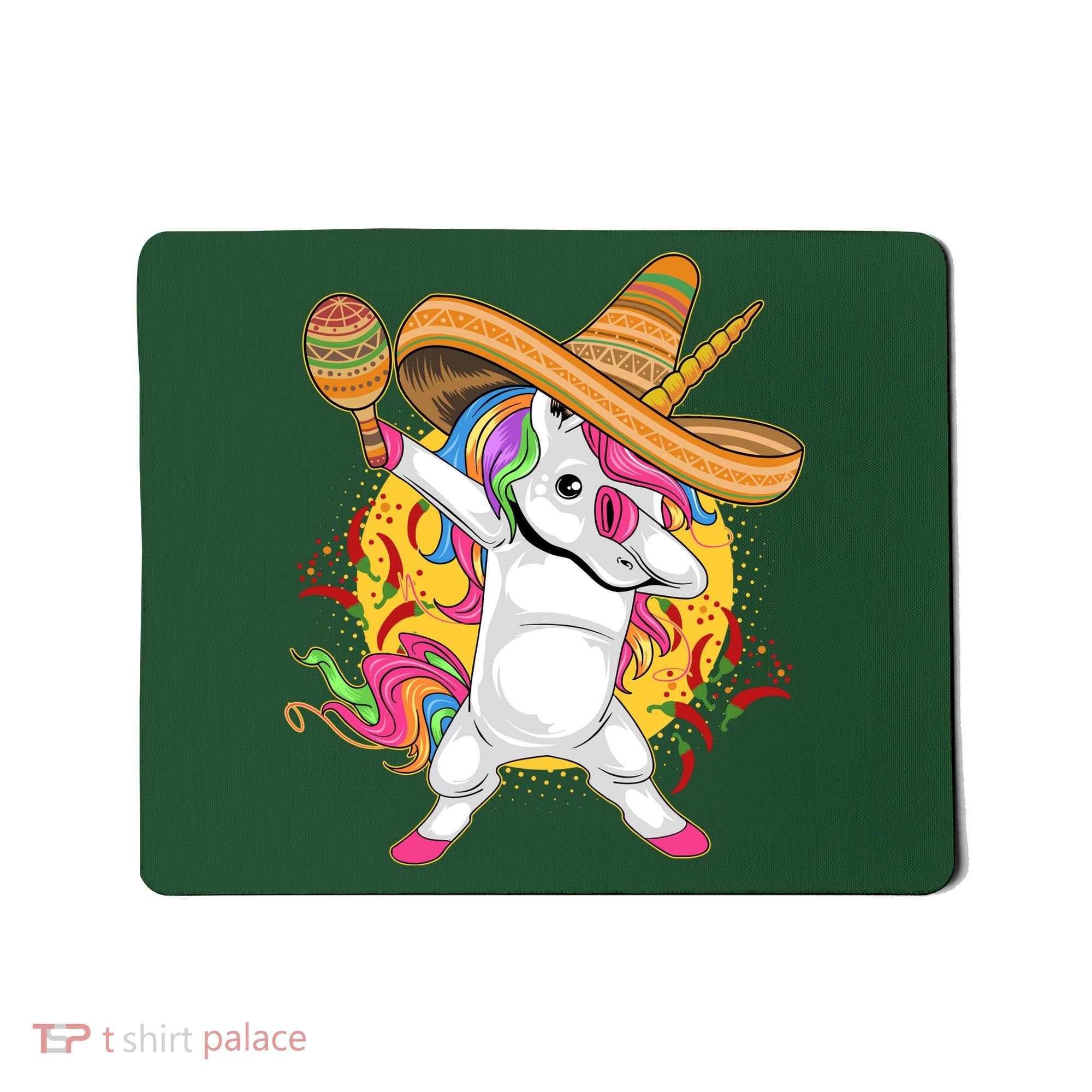 Cinco De Mayo Dabbing Unicorn Mousepad