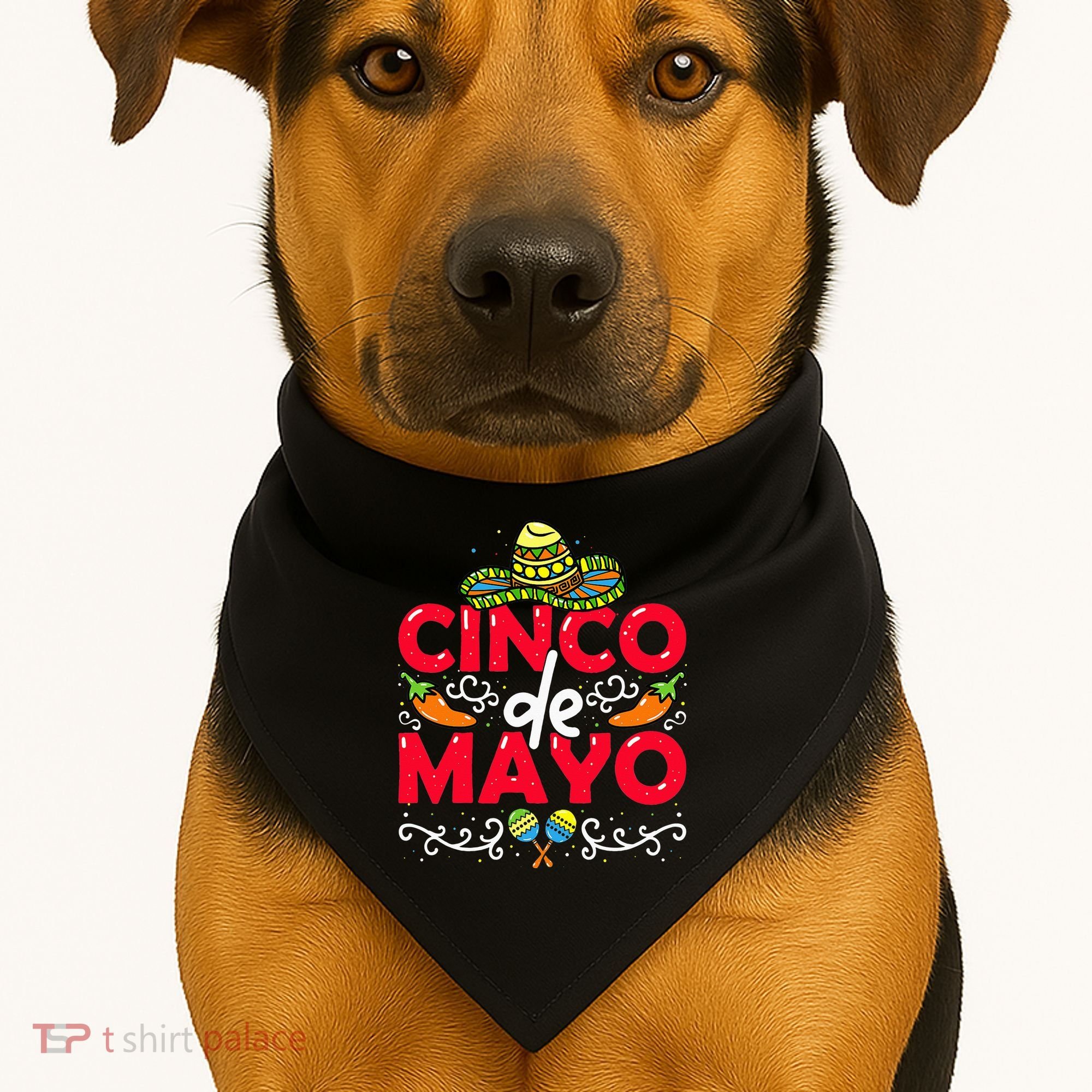 Cinco de Mayo USA-Made Doggie Bandana
