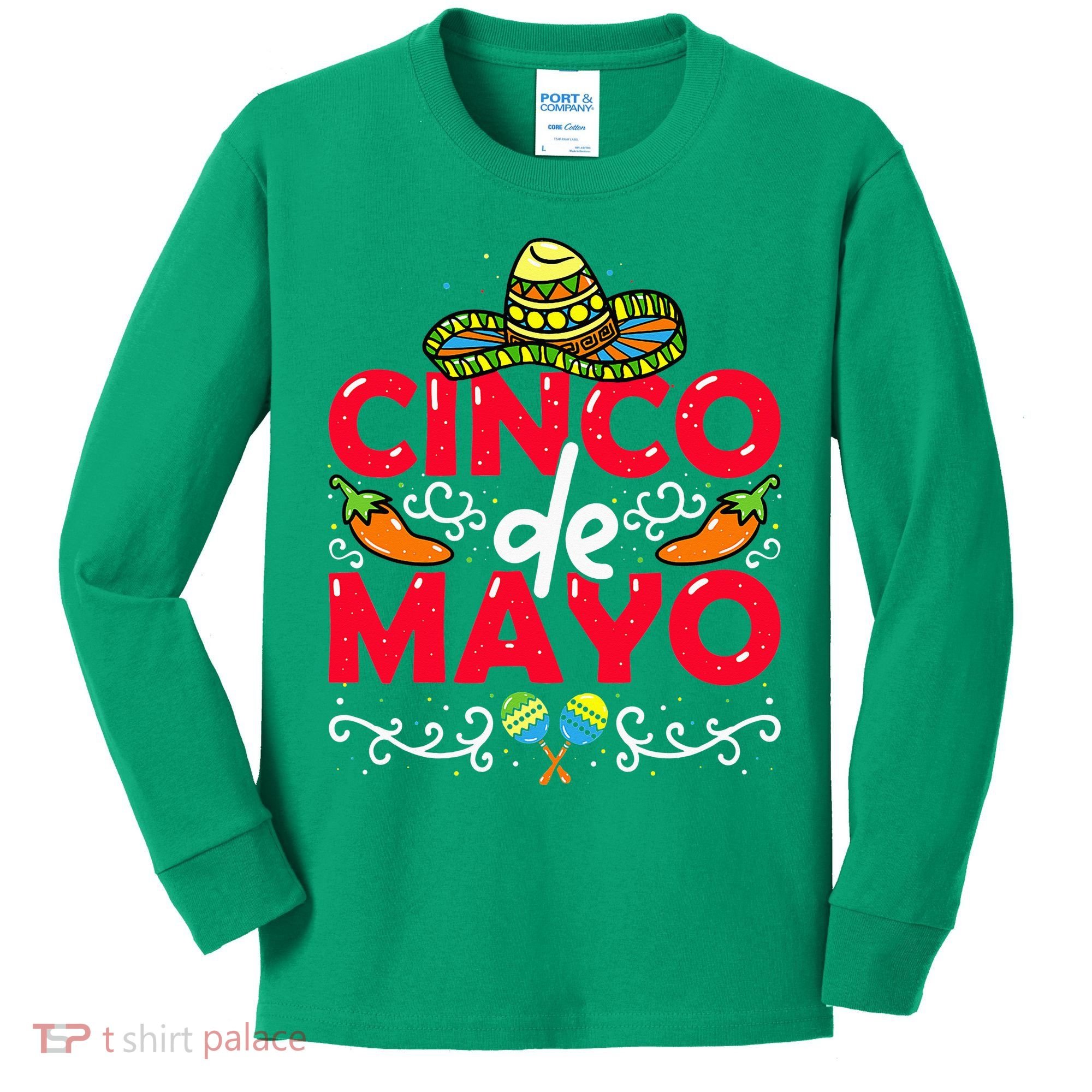 Cinco de Mayo Kids Long Sleeve Shirt