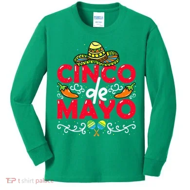 Cinco de Mayo Kids Long Sleeve Shirt