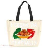 Cooka Da Meatball Funny Italian Slang Italy Food Spaghetti  Tote Bag thumb 0