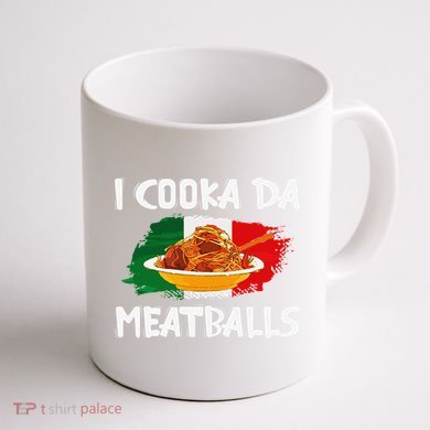 Cooka Da Meatball Funny Italian Slang Italy Food Spaghetti  Coffee Mug back