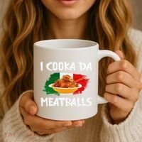 Cooka Da Meatball Funny Italian Slang Italy Food Spaghetti  Coffee Mug thumb 3