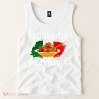 Cooka Da Meatball Funny Italian Slang Italy Food Spaghetti  Tank Top thumb 2