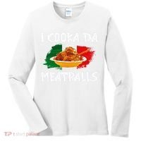 Cooka Da Meatball Funny Italian Slang Italy Food Spaghetti  Women's Long Sleeve Shirt thumb 0