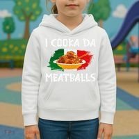 Cooka Da Meatball Funny Italian Slang Italy Food Spaghetti  Kids Hoodie thumb 3