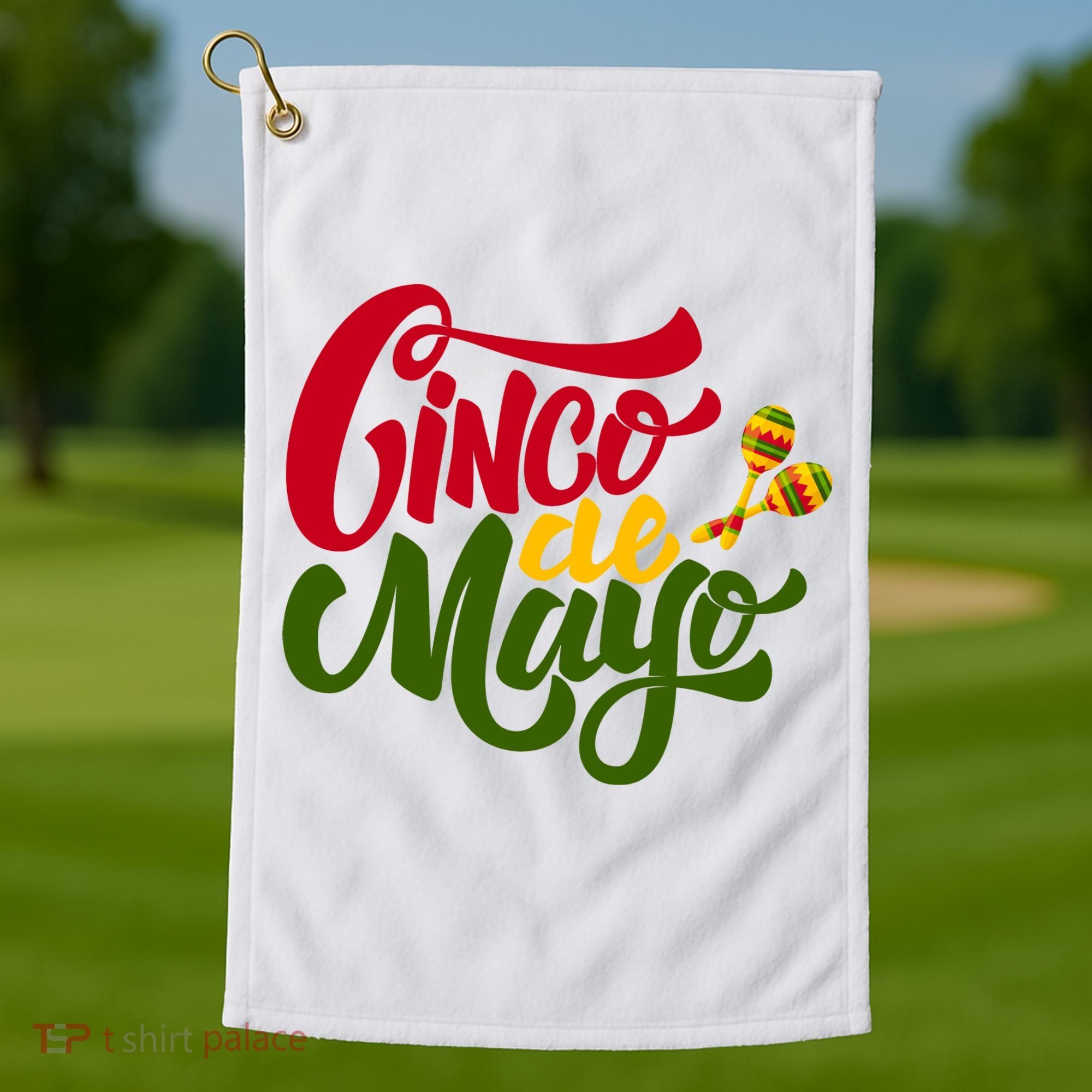 Cinco De Mayo Celebration Golf Towel