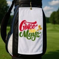 Cinco De Mayo Celebration Golf Towel thumb 2
