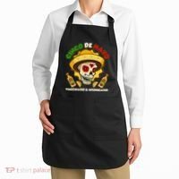 Cinco De Mayo Vaccinated And Intoxicated Sugar Skull Apron thumb 2