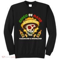 Cinco De Mayo Vaccinated And Intoxicated Sugar Skull Sweatshirt thumb 0
