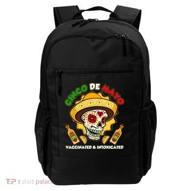 Cinco De Mayo Vaccinated And Intoxicated Sugar Skull Backpack