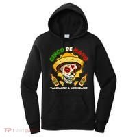 Cinco De Mayo Vaccinated And Intoxicated Sugar Skull Women's Hoodie thumb 0