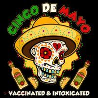 Cinco De Mayo Vaccinated And Intoxicated Sugar Skull Mousepad thumb 1