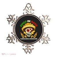 Cinco De Mayo Vaccinated And Intoxicated Sugar Skull Ornament thumb 0