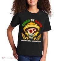 Cinco De Mayo Vaccinated And Intoxicated Sugar Skull Kids T-Shirt thumb 2