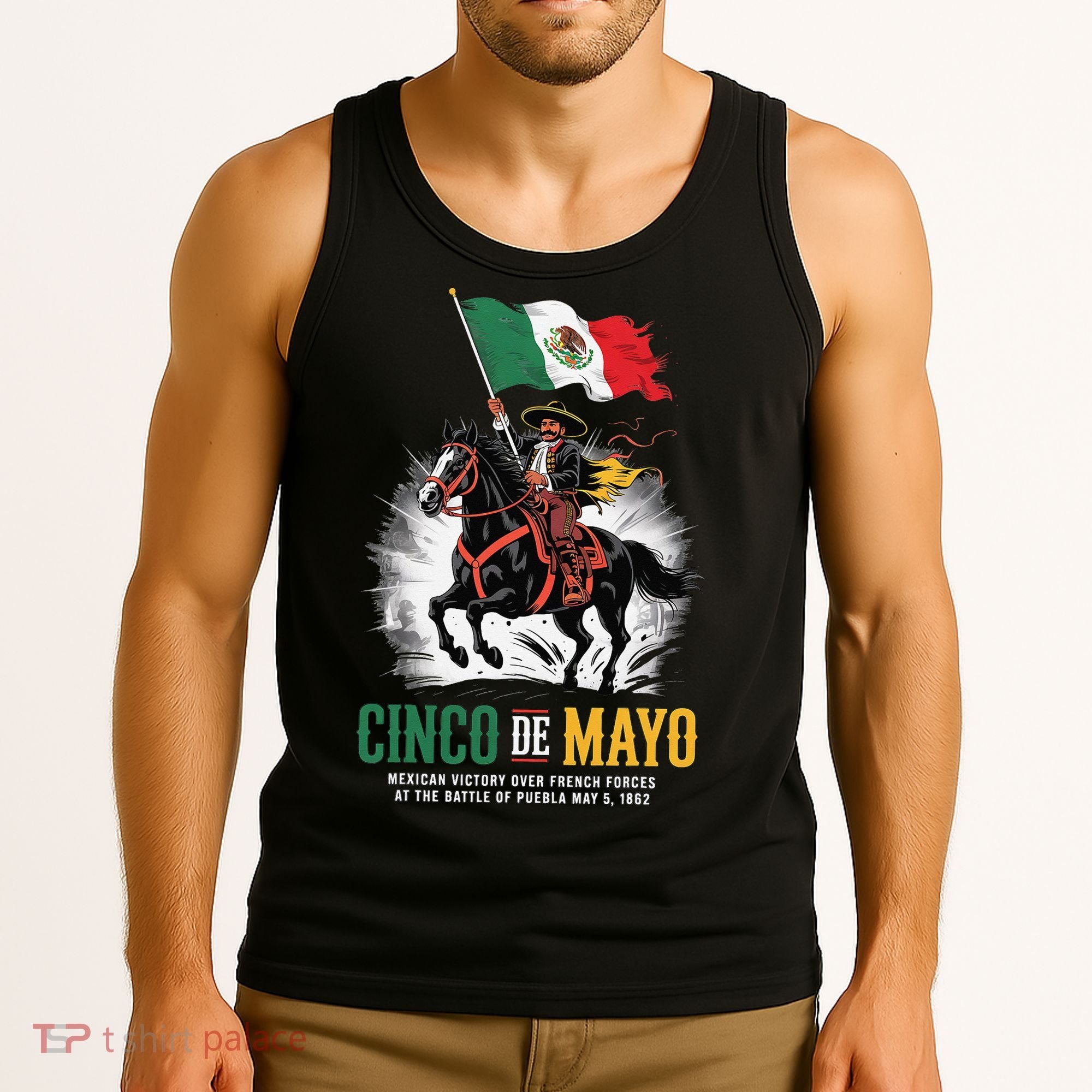 Cinco De Mayo Mexican Battle Puebla 1862 Anniversary Tank Top