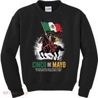 Cinco De Mayo Mexican Battle Puebla 1862 Anniversary Kids Sweatshirt thumb 0