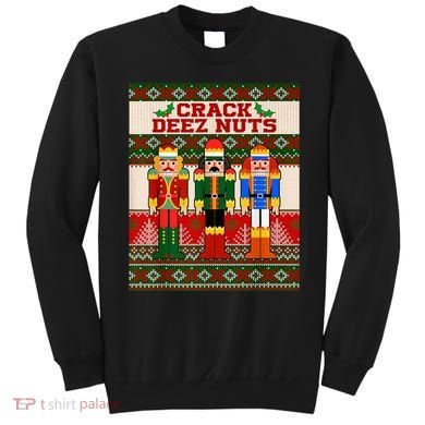 Crack Deez Nuts Nutcracker Ugly Christmas Sweater Sweatshirt