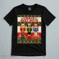 Crack Deez Nuts Nutcracker Ugly Christmas Sweater T-Shirt thumb 5