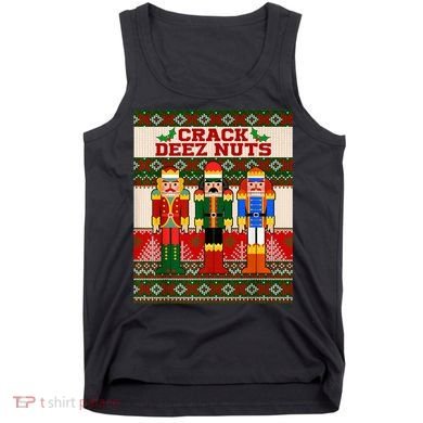 Crack Deez Nuts Nutcracker Ugly Christmas Sweater Tank Top