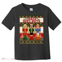 Crack Deez Nuts Nutcracker Ugly Christmas Sweater Toddler T-Shirt thumb 0