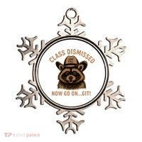 Class Dismissed Now Go On Git Last Day Of School Raccoon Ornament thumb 0