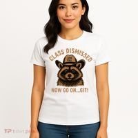 Class Dismissed Now Go On Git Last Day Of School Raccoon Women's T-Shirt thumb 4