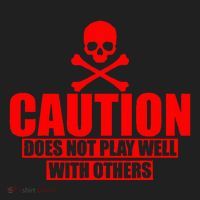 Caution Does Not Play Well With Others Women's Sweatshirt thumb 2