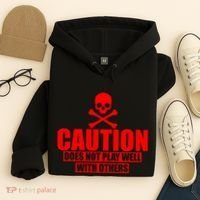 Caution Does Not Play Well With Others Hoodie thumb 4