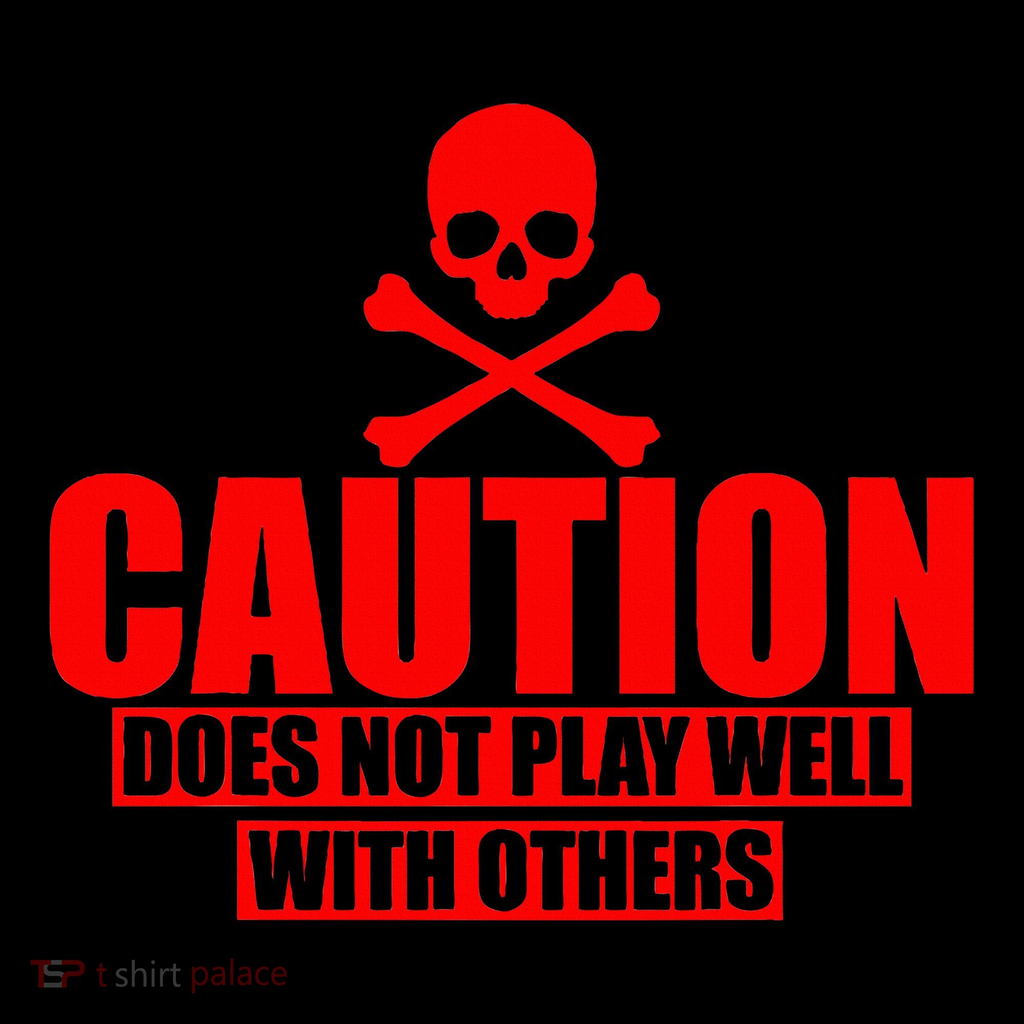 Caution Does Not Play Well With Others Ornament