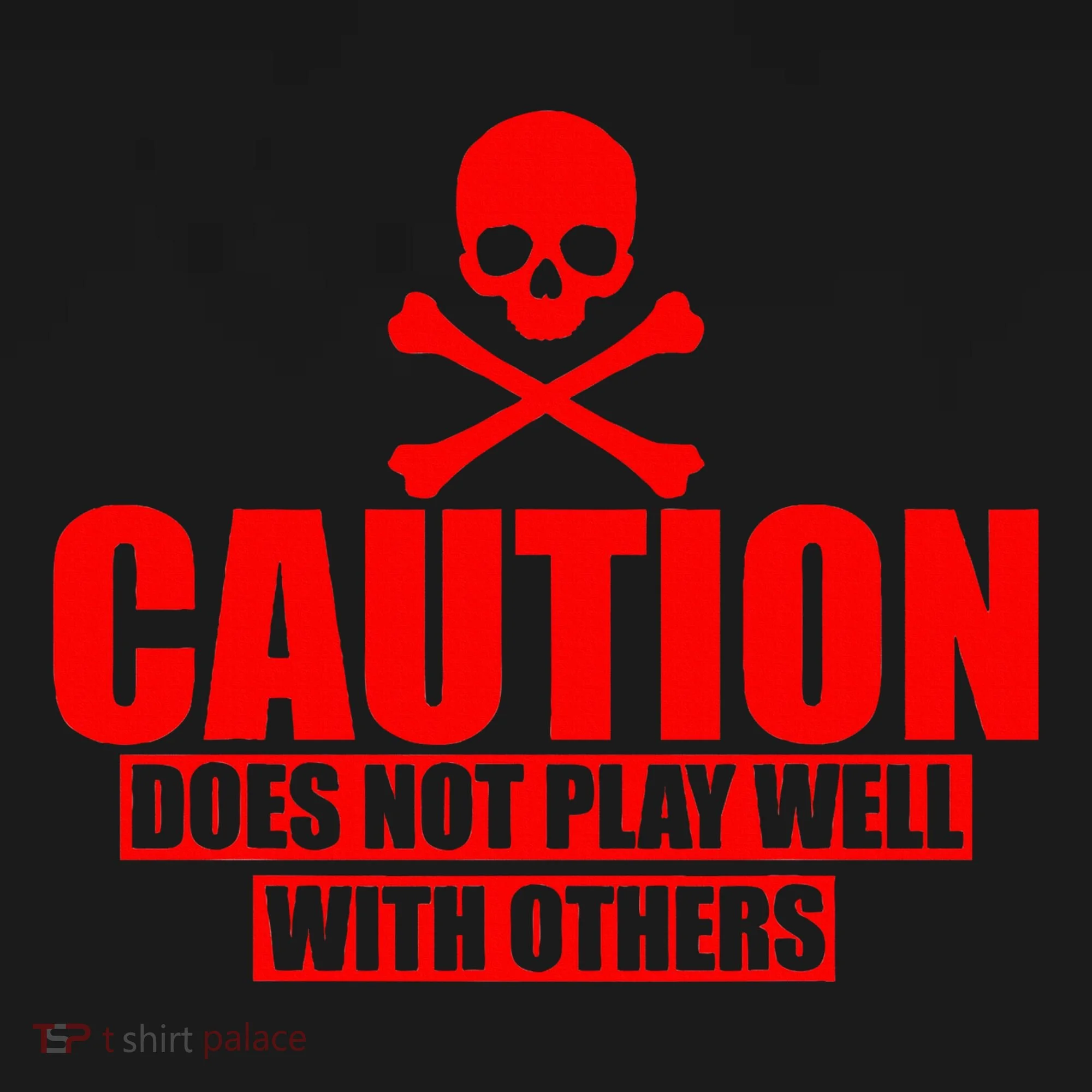 Caution Does Not Play Well With Others Baby Bodysuit