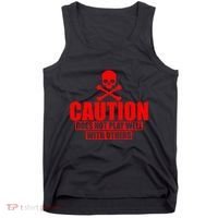 Caution Does Not Play Well With Others Tank Top thumb 0