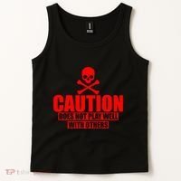 Caution Does Not Play Well With Others Tank Top thumb 2