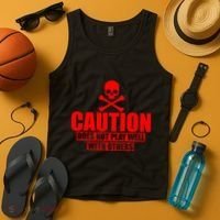 Caution Does Not Play Well With Others Tank Top thumb 4