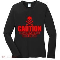 Caution Does Not Play Well With Others Women's Long Sleeve Shirt thumb 0