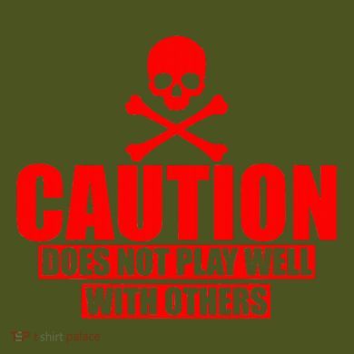 Caution Does Not Play Well With Others The Baniff Cuffed Pom Beanie