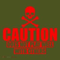 Caution Does Not Play Well With Others The Baniff Cuffed Pom Beanie thumb 2