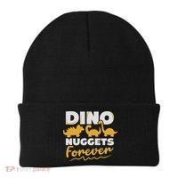 Chicken Dino Nuggets Lover Dino Nuggets Forever Funny Beanie thumb 0